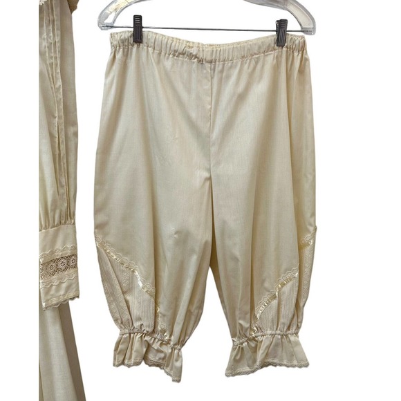 Vintage Gunne Sax Romantic Renaissance Bridal Collection Wedding Dress & Bloomer - Picture 4 of 16